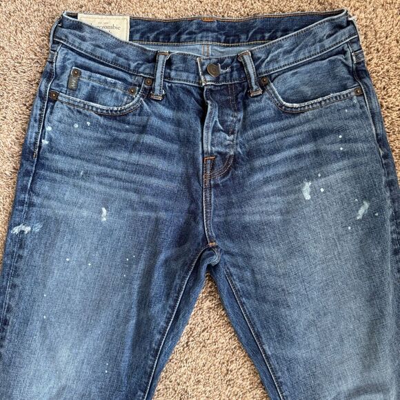 Abercrombie & Fitch Men’s paint splatter jeans size 31/32 - Picture 2 of 7